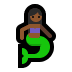 🧜🏾‍♀️ mermaid: medium-dark skin tone display on Windows